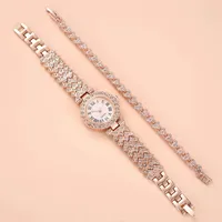 ساعة للنساء ساعات 2023 أفضل بيع المنتجات الفاخرة ساعة ماركة فاخرة Reloj Mujer سوار ساعة مجموعة الماس الصلب الفرقة - الصورة 3
